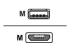 14201-61 - Jabra - USB-kabel - USB (hane) till mikro-USB typ B (hane) - Framsidan